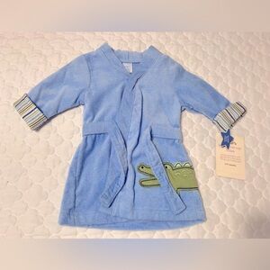 Carter Baby powder blue bath robe Alligator